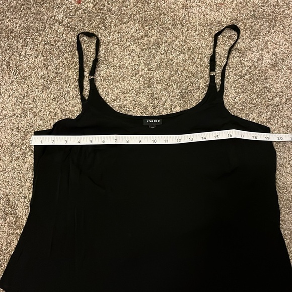TORRID Women's Black spaghetti strap camisole size 00 - Picture 7 of 8